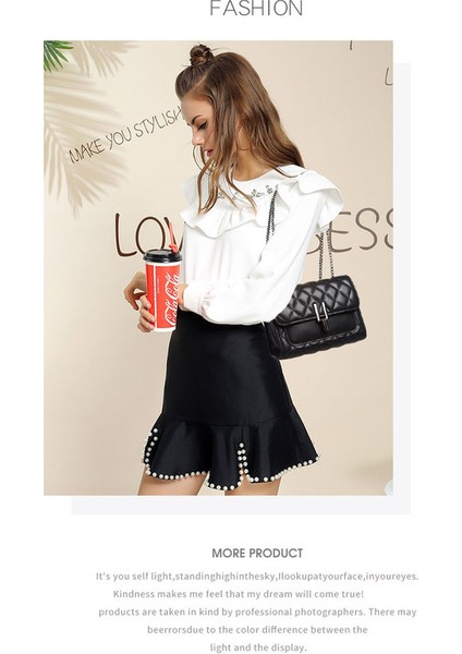 Kadın Siyah Zincirli Kapitone El ve Omuz Çanta (Yurt Dışından) fiyatları