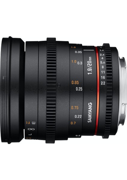 20MM T1.9 Vdslr Sine Lens, Mft Uyumlu