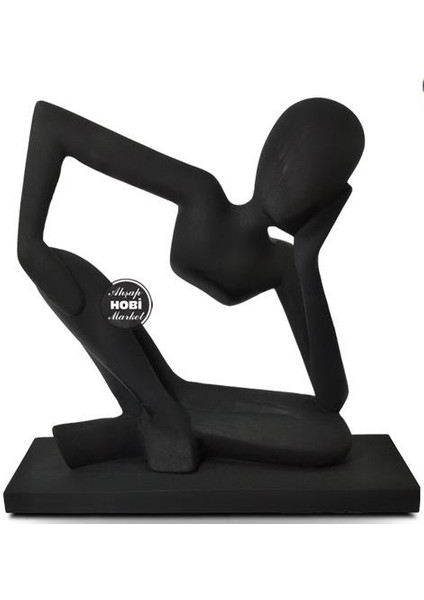 Dekoratif Kaideli Yogacı Adam Heykeli