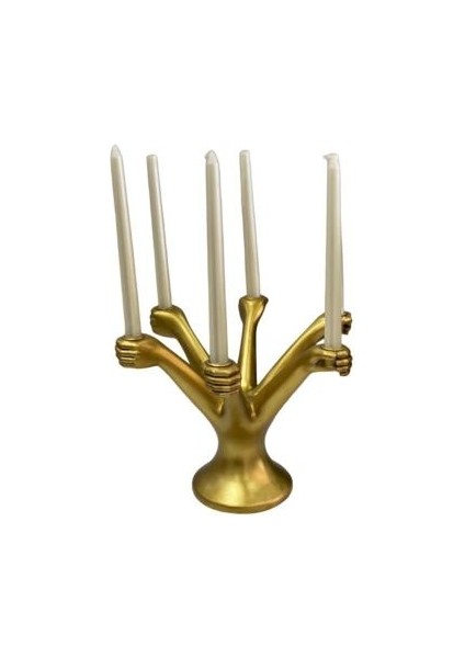 Dekoratif 6 Kollu Şamdan Mumluk