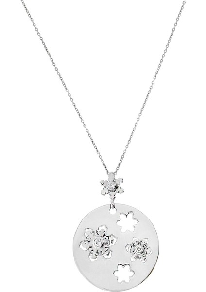 0,05 Ct Pırlanta Kartanesi Kolye