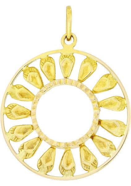 Çerçeveli Altın Kolye Ucu T002962