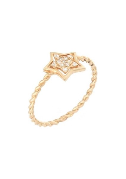 Taşlı Altın Yüzük T016227