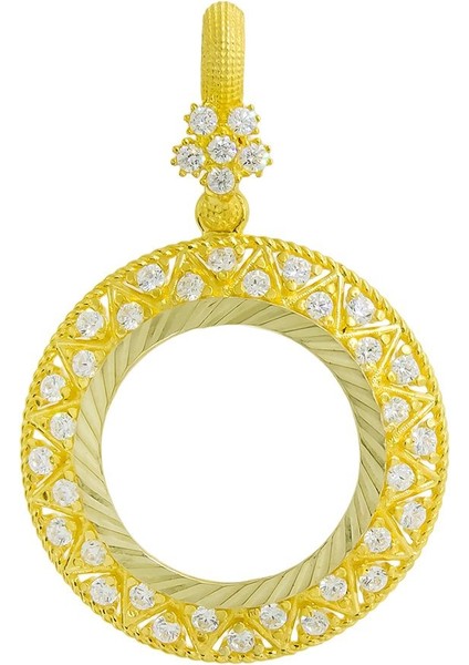 Çerçeveli Altın Kolye Ucu T029092