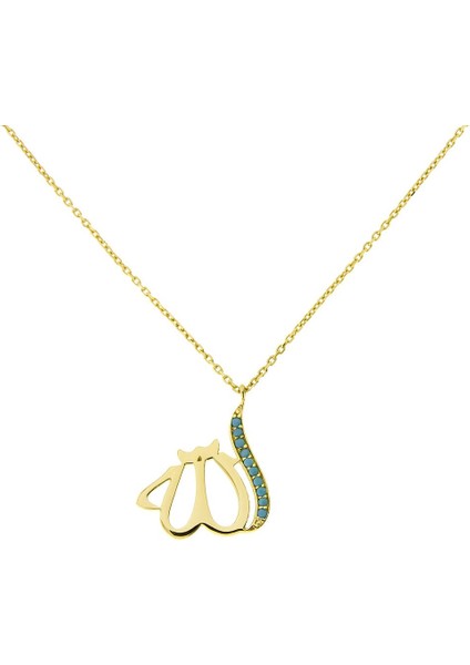 Altın Allah Yazılı Kolye T031156