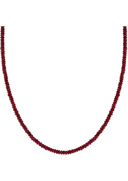 Özel Tasarım Yakut Taşlı Kolye T038081