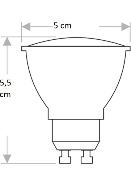 CT-4215 7W/6400K GU10 LED Ampul (Beyaz)Cata fiyatları