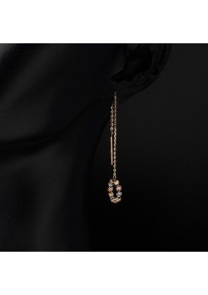 Toplu Halka Altın Zincir Küpe fiyatları