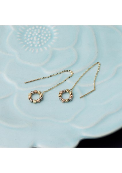 Toplu Halka Altın Zincir Küpe fırsatları