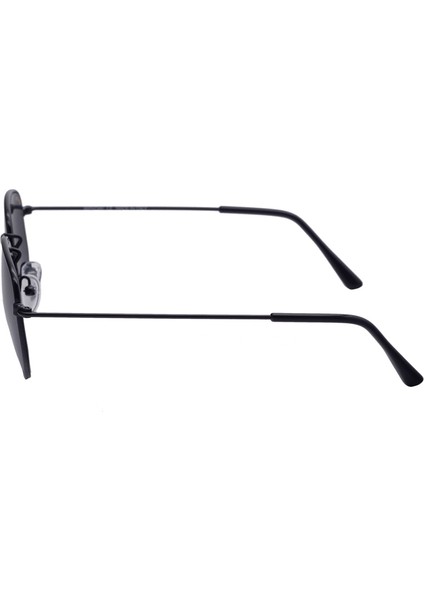 E102 Metal Geometrik Köşeli Model Siyah Unisex Güneş Gözlüğü C1 CAT.3 modelleri
