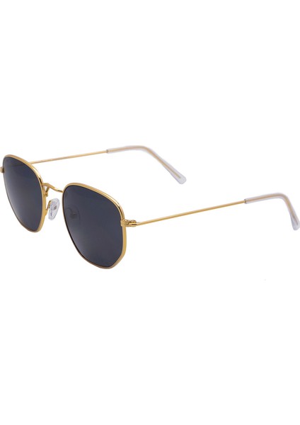 E102 Metal Geometrik Köşeli Model Gold Füme Unisex Güneş Gözlüğü C2 CAT.3 fiyatları