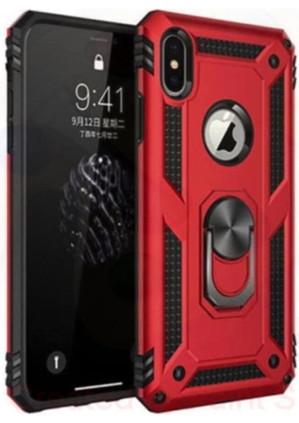 Yüzüklü Panzer Kılıf Apple iPhone Xs Max