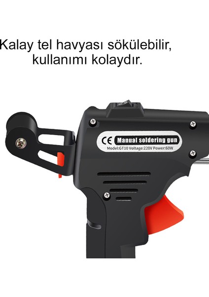 Otomatik Taşınabilir Elektrikli Lehim Makinesi - Siyah (Yurt Dışından)