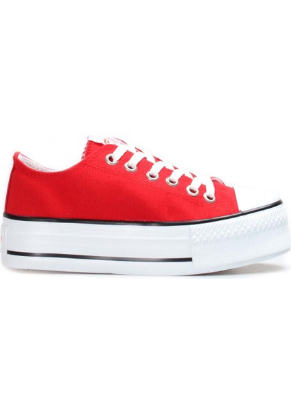 Yüksek Topuk Converse Bağcıklı Spor Ayakkabı Bayan Sneaker Ayakkabı 620za1907