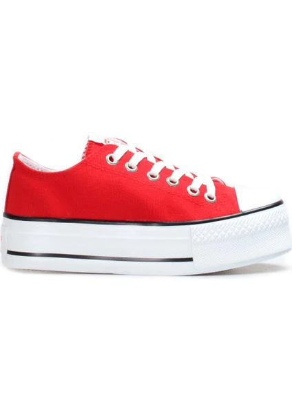 Fast Step Yüksek Topuk Converse Bağcıklı Spor Ayakkabı Bayan Sneaker Ayakkabı 620za1907