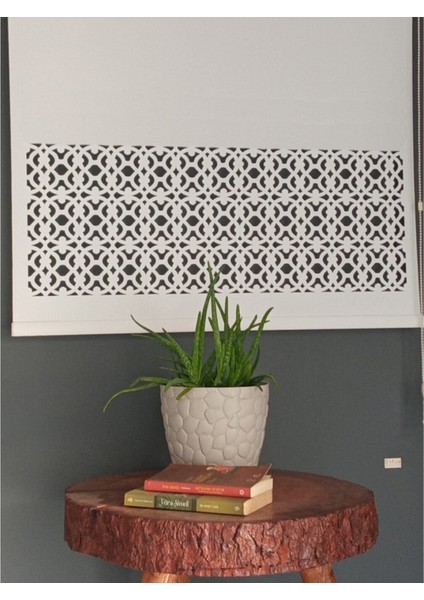 Stor Perde Mp-01 Lazer Kesimli Kalın Mat - Lzr-02 200 x 260 200 x 260 cm