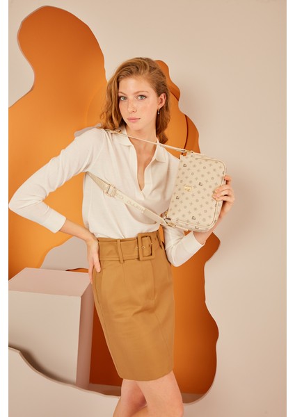 05PO22Y1539-MN BJ Kadın Bej Omuz Çantası