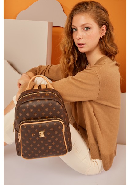 05PO22Y1553-MN Kh Kadın Kahverengi Sırt Çantası