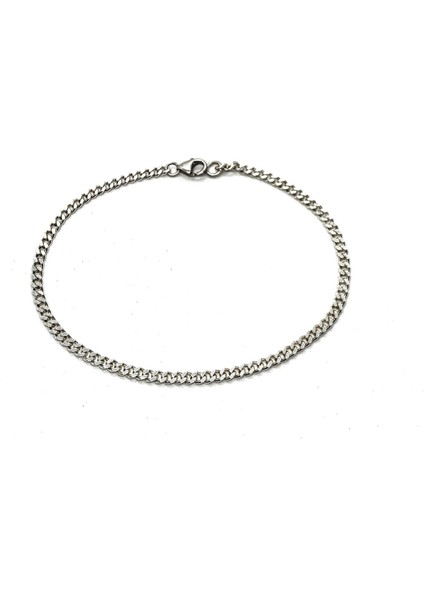 925 Ayar Gümüş Ince Gurmet Bileklik