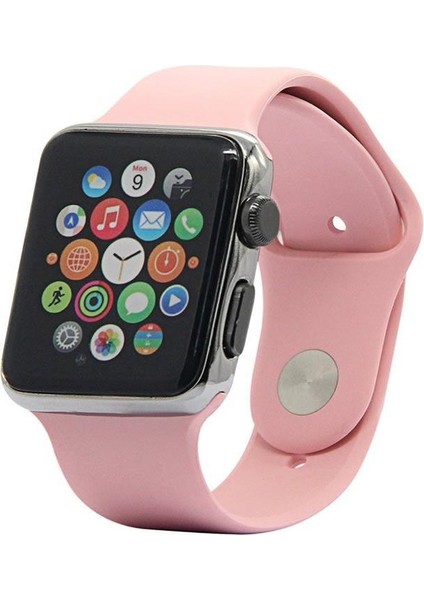 Apple Watch Uyumlu 7 45MM 6-5-4 44MM Silikon Kordon Kayış 3-2-1 42MM