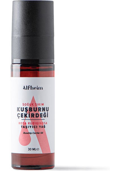 Alfheim kuşburnu Çekirdeği Taşıyıcı Sabit Yağı/ Kuşburnu Çekirdeği Yağı/ Aromaterapi/ 30 ml