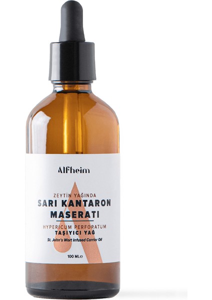 Alfheim sarı Kantaron Maseratı Taşıyıcı Sabit Yağı Sarı Kantaron Yağı Aromaterapi 100 ml