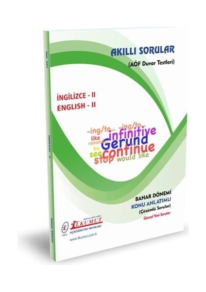 AÖF Uluslararası İlişkiler 1. Sınıf Bahar Dönemi 2 Dönem Konu Anlatımlı Soru Bank fırsatları