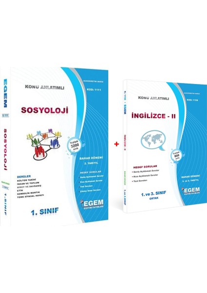 AÖF Sosyoloji 1. Sınıf 2 Dönem (Bahar) Konu Anlatımlı Soru Bankası Set