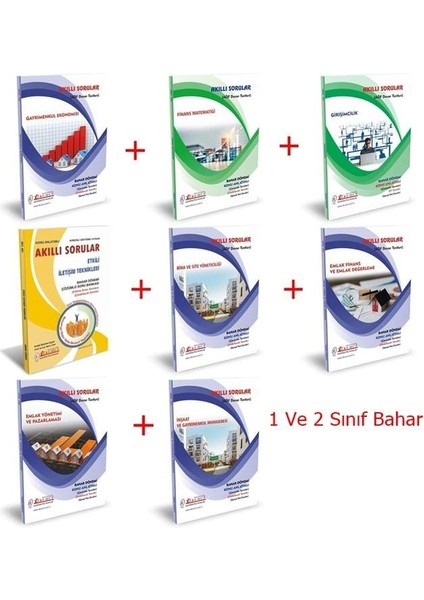 AÖF Emlak Yönetimi 1. ve 2. Sınıf 2. ve 4. Yarıyıl Bahar Dönemi Konu Anlatımlı Soru (Ciltli)