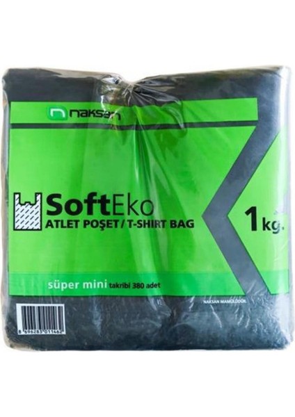 Soft Süper Mini Hışır Poşet Siyah 1 kg No:0