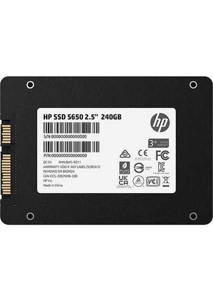 240 GB S650 2.5" SSD Harddisk