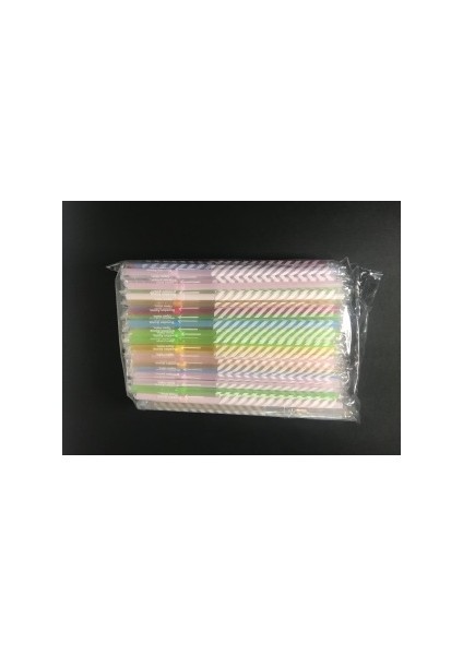 Lüx Jelatinli Renkli Pipet 100LÜ PİPET012