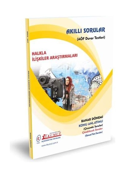AÖF Halkla İlişkiler ve Reklamcılık 4. Sınıf 8. Yarıyıl Bahar Dönemi Konu Anlatımlı Soru Bankası (Ciltli) fiyatları