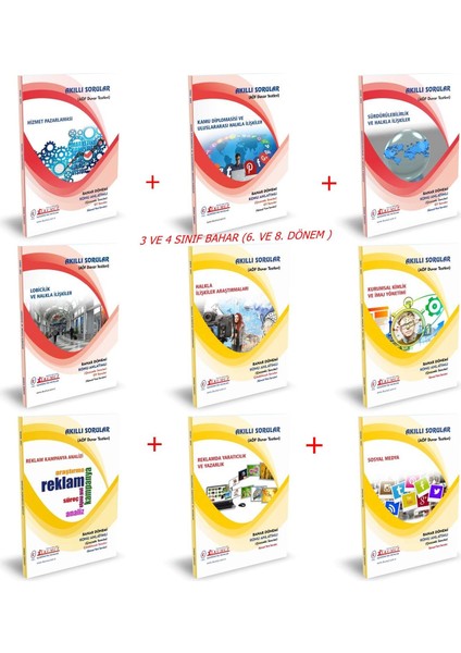 AÖF Halkla İlişkiler ve Reklamcılık 3 ve 4. Sınıf 6. ve 8. Yarıyıl Bahar Dönemi Konu Anlatımlı Sor. (Ciltli)