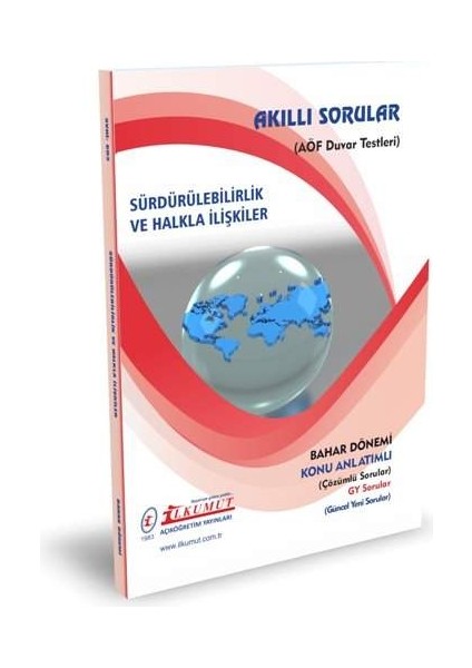 AÖF Halkla İlişkiler ve Reklamcılık 3 ve 4. Sınıf 6. ve 8. Yarıyıl Bahar Dönemi Konu Anlatımlı Sor. (Ciltli) indirimleri