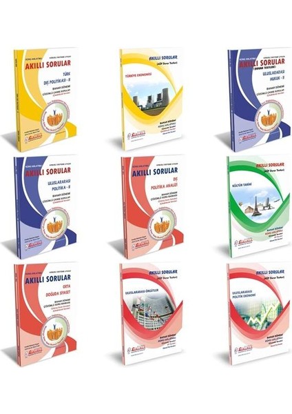 AÖF Uluslararası İlişkiler 2. ve 3. Sınıf Bahar Dönemi 4. ve 6. Dönem Konu Anlatımlı Soru Bank (Ciltli)