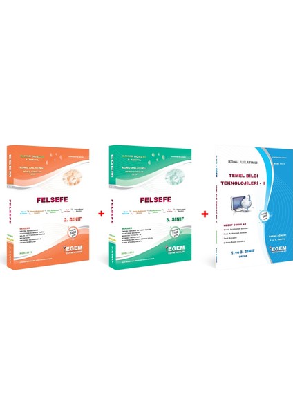 AÖF Felsefe 2.. ve 3. Sınıf 4. ve 6. Yarıyıl Bahar Dönemi Konu Anlatımlı Soru Bankası (Ciltli)