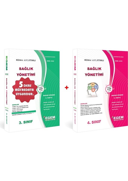 AÖF Sağlık Yönetimi 4. Sınıf 8. Dönem (Bahar) Konu Anlatımlı Soru Bankası (Ciltli)
