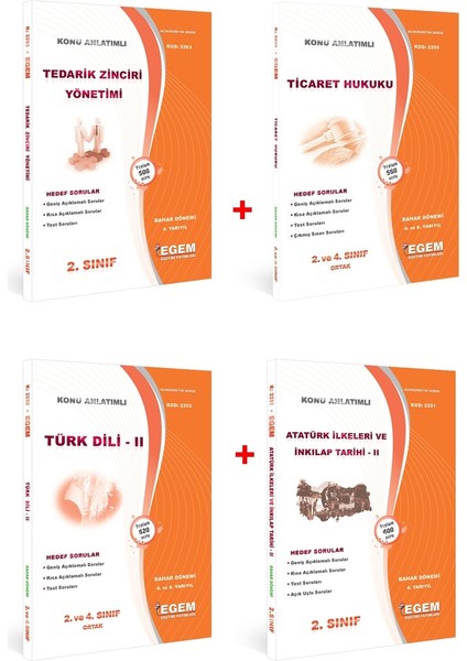 AÖF İşletme 2. Sınıf Bahar Dönemi 4. Dönem Konu Anlatımlı Soru Bankası (Ciltli)