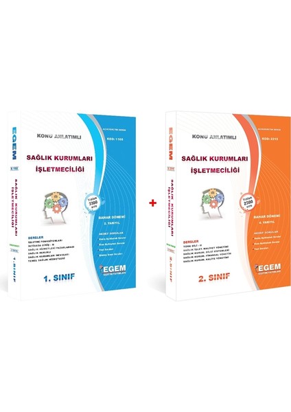 AÖF Sağlık Kurumları İşletmeciliği 1. ve 2. Sınıf 2. ve 4. Dönem (Bahar) Konu Anlatımlı Soru Bankası (Ciltli)