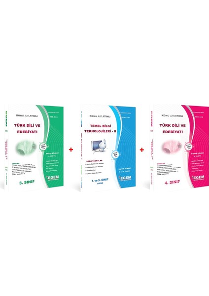 AÖF Türk Dili ve Edebiyatı 3. ve 4. Sınıf 6. ve 8. Dönem (Bahar) Konu Anlatımlı Soru Bankası Set (Ciltli)