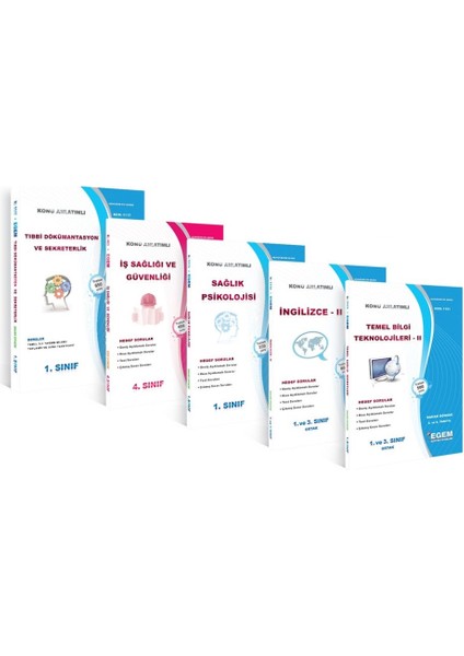AÖF Tıbbi Dokümantasyon ve Sekreterlik 1. Sınıf 2. Dönem (Bahar) Konu Anlatımlı Soru Bankası Set (Ciltli)