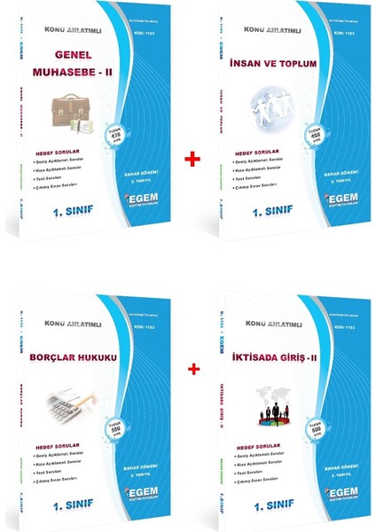 AÖF Maliye 1. Sınıf 2. Dönem (Bahar) Konu Anlatımlı Soru Bankası. (Ciltli)
