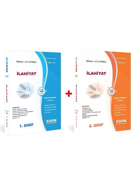 AÖF İlahiyat 1. ve 2. Sınıf Bahar Dönemi 2. ve 4. Dönem Konu Anlatımlı Soru Bankası (Ciltli)