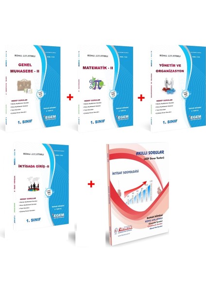 AÖF İktisat 1. Sınıf Bahar Dönemi 2. Dönem Konu Anlatımlı Soru Bankası (Ciltli)