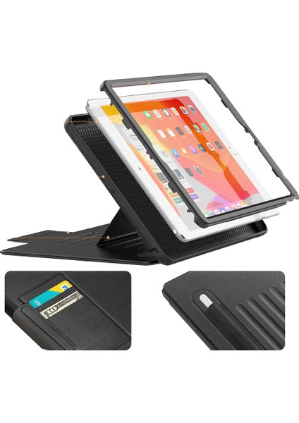 Apple iPad Mini 7 (A17 Pro) Mini 6 Kılıf Multifunction Leather Case 2021-2024 modelleri