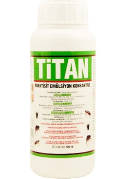 Titan Ec Kokulu Haşere Öldürücü 500 ml