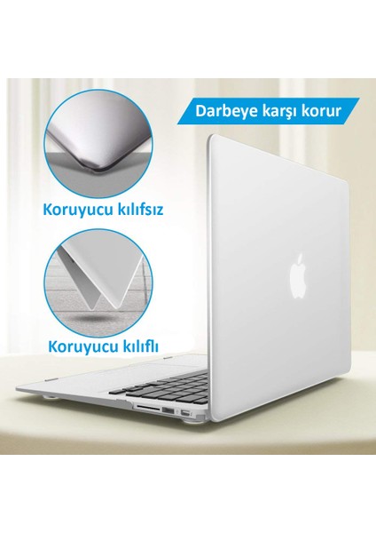 Apple 16" Macbook Pro A2141 Beyaz Kılıf Koruyucu Kapak CMPT-161W