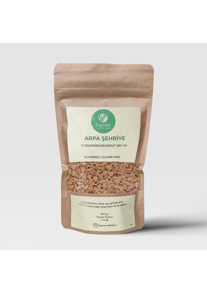 Glutensiz Bakliyat Unlu Nohut Unlu Arpa Şehriye (200 gr)