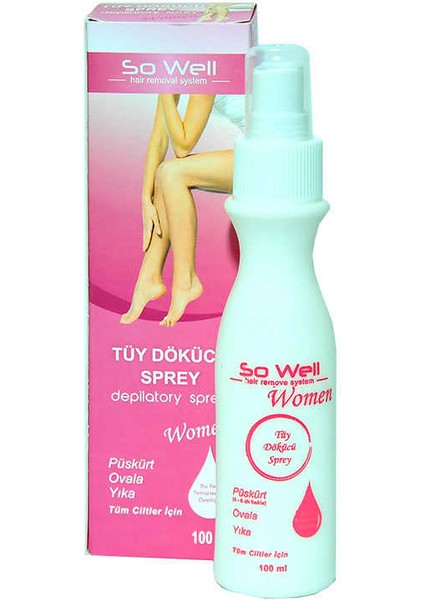 Tüy Dökücü Sprey 100ml - Kadınlar Için